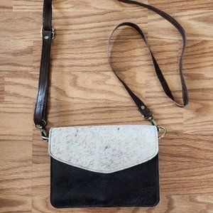 Genuine Handmade Cowhide Leather Crossbody Bag